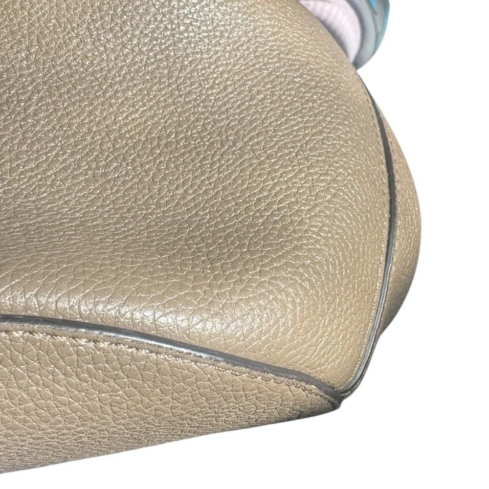 Mulberry Gray Pebbled Grain Leather Small Abbey Bucket Shoulder Bag - Picture 8 of 16